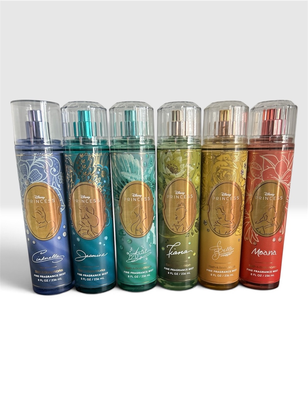 BATH & BODY WORKS Disney Princess 1 Series Fine Fragrance Mist X6 *NEW*